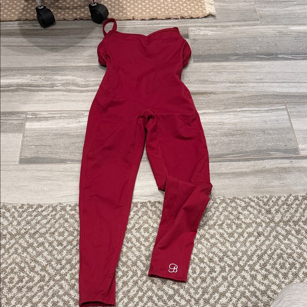 Bombshell Sportswear Red Jumpsuit
